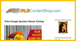 Desktop Screenshot of plrcontentshop.com