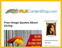 Tablet Screenshot of plrcontentshop.com